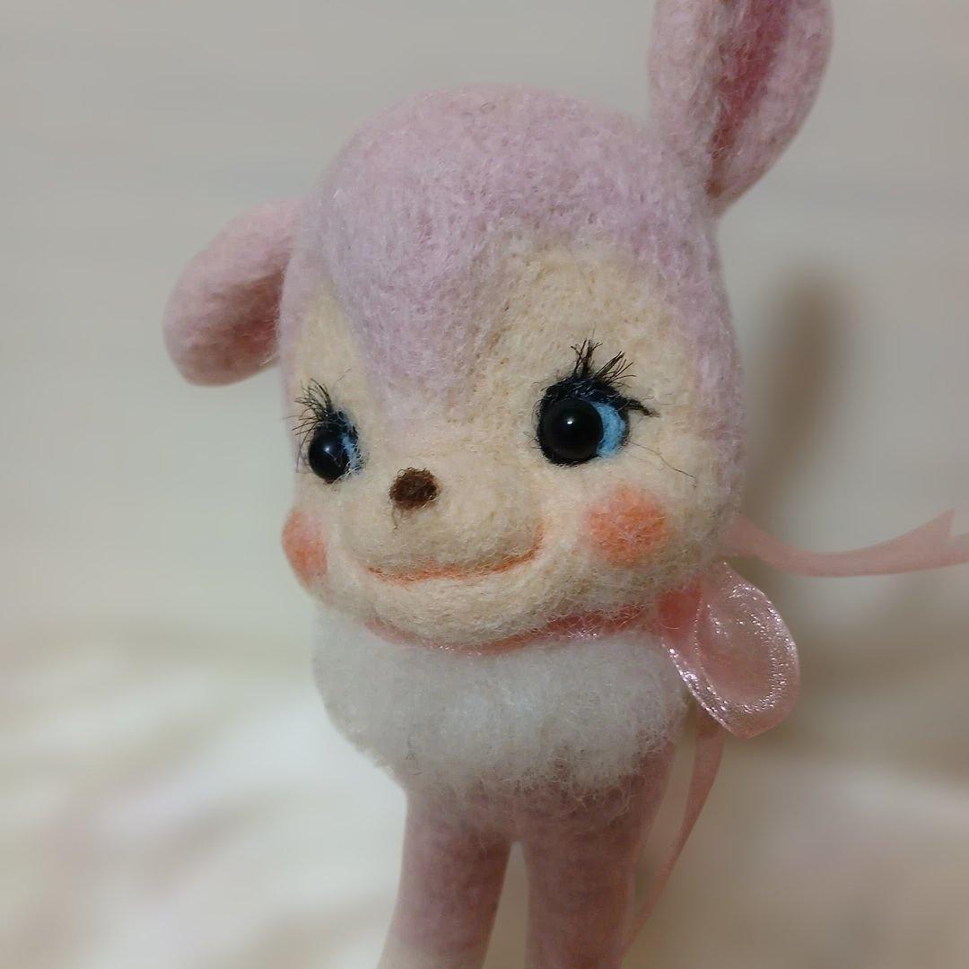 作家様　羊毛フェルト　バンビ
