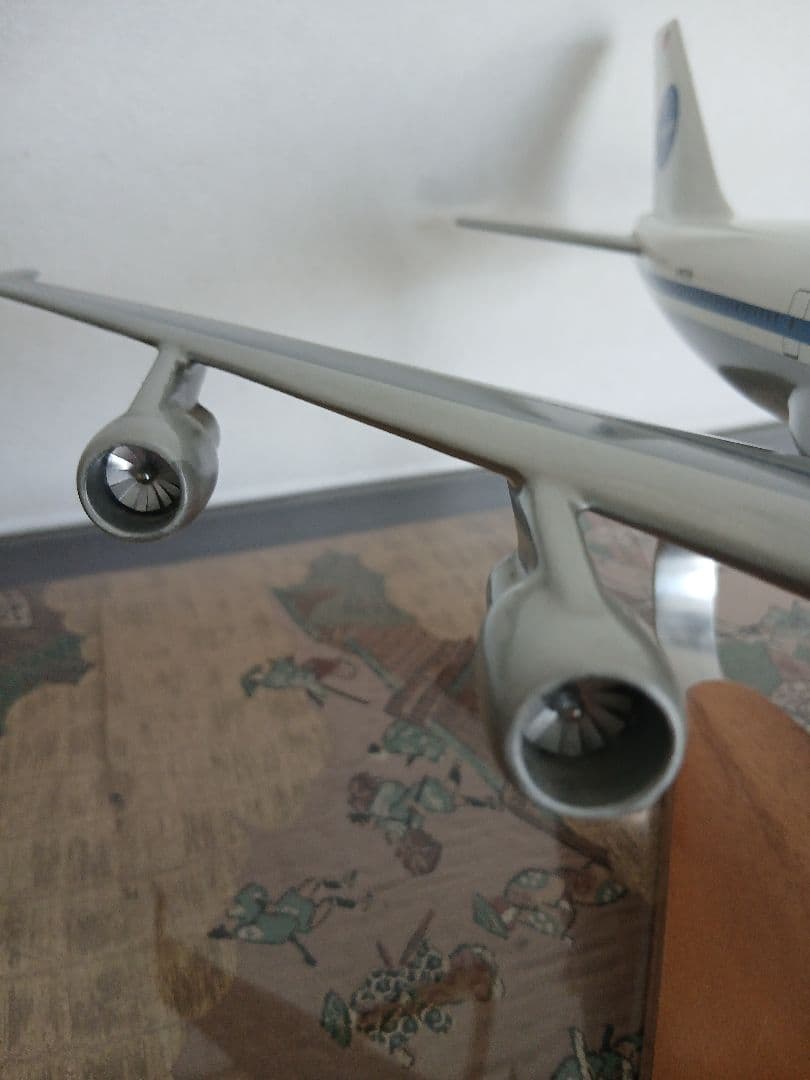 Pan Am 747 木製 レプリカ 胴体長さ＝45.5cm 翼長さ＝38.2㎝