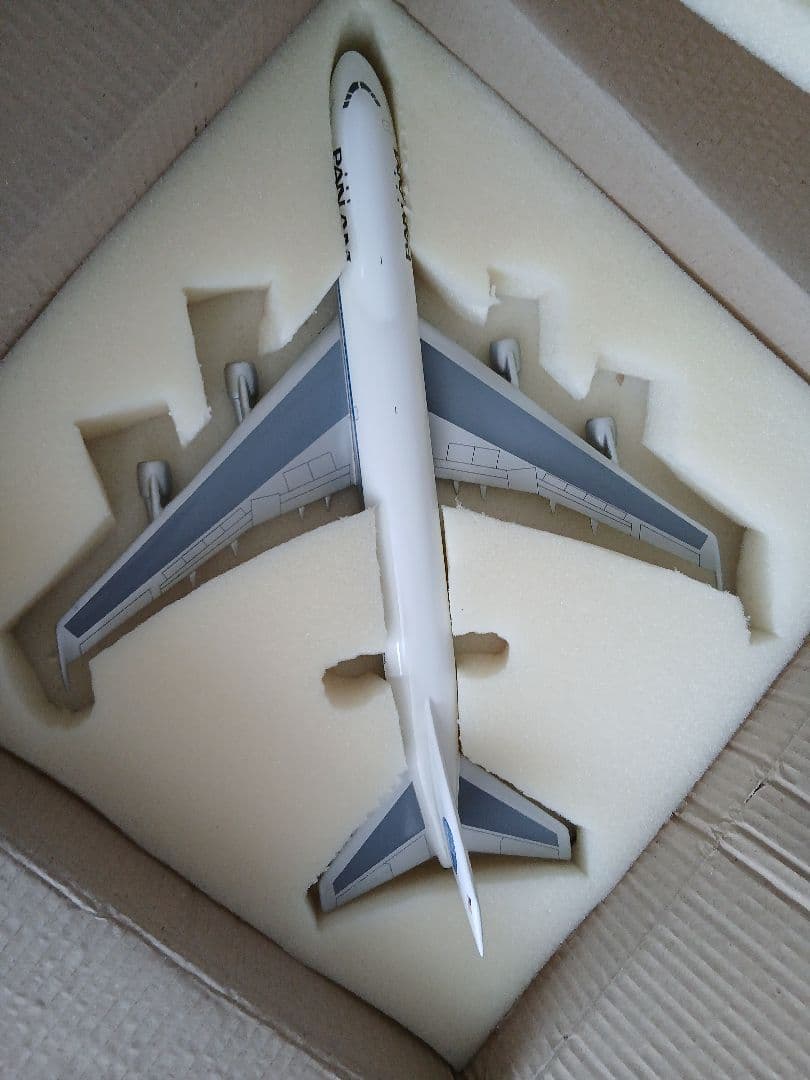 Pan Am 747 木製 レプリカ 胴体長さ＝45.5cm 翼長さ＝38.2㎝