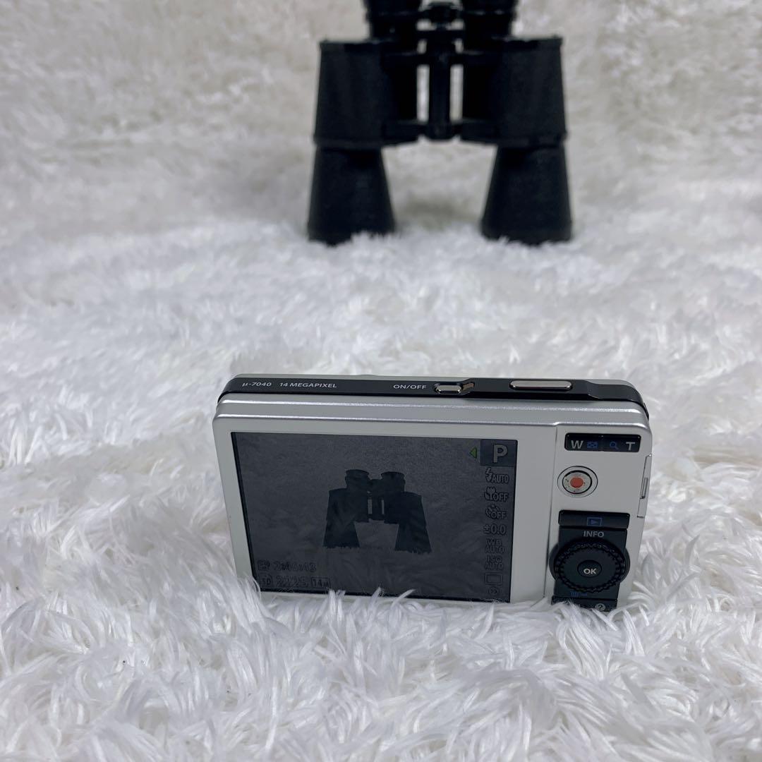 【新品同様品】OLYMPUS μ-7040 ピンク 外箱付 コンデジ