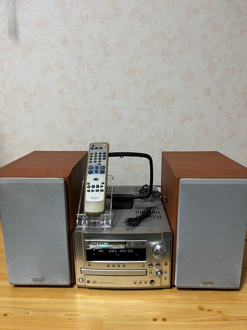 デノン　DENONシステムコンポ D-ME33＋USC-MS3　動作品リモコン付