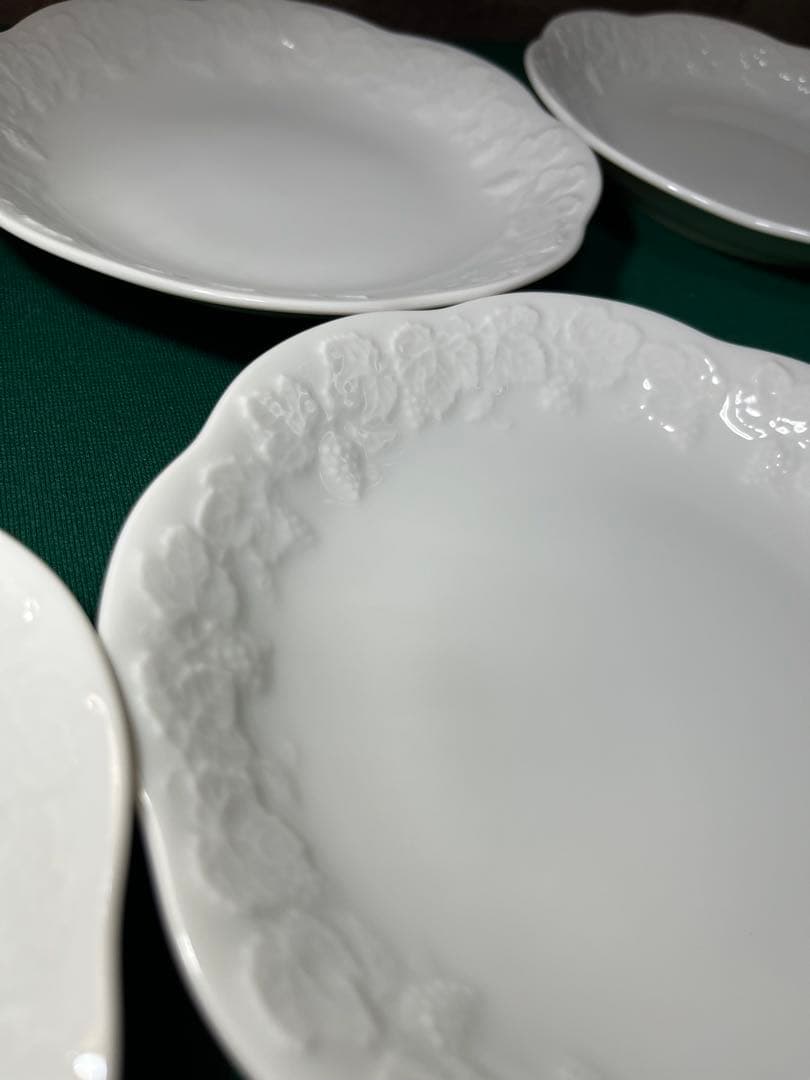 栗原はるみ　葡萄　レリーフ　取り皿　６枚セット