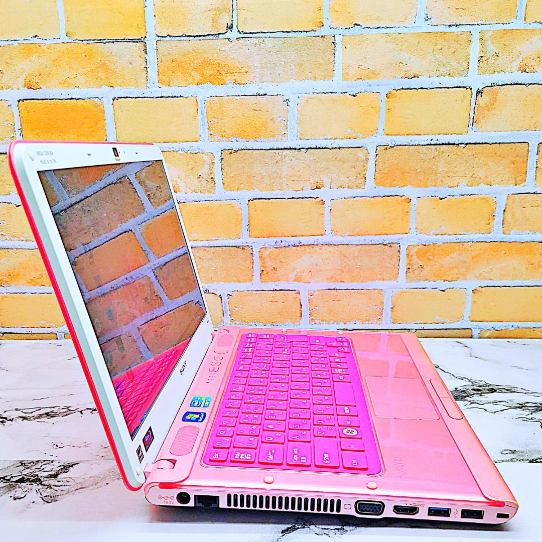 レアなスケルトンピンクノートパソコン❣️Core-i5☘️爆速SSD✨メモリ8G