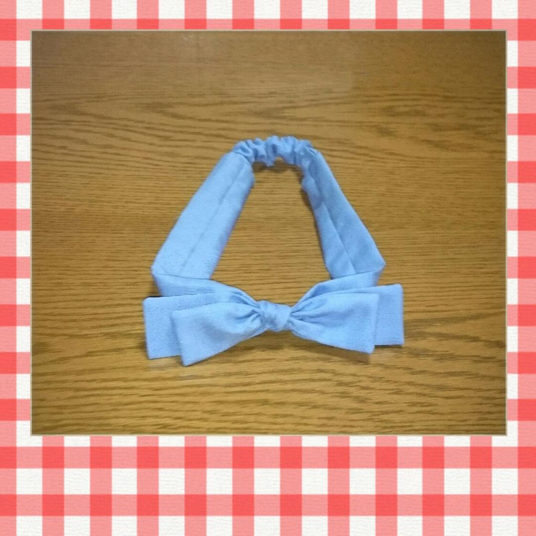 新作♪ミニダブルリボン形ヘアバンド♪