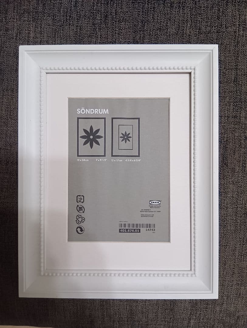 ミモザ　オイルパステル原画　2Lサイズ　【額付き】