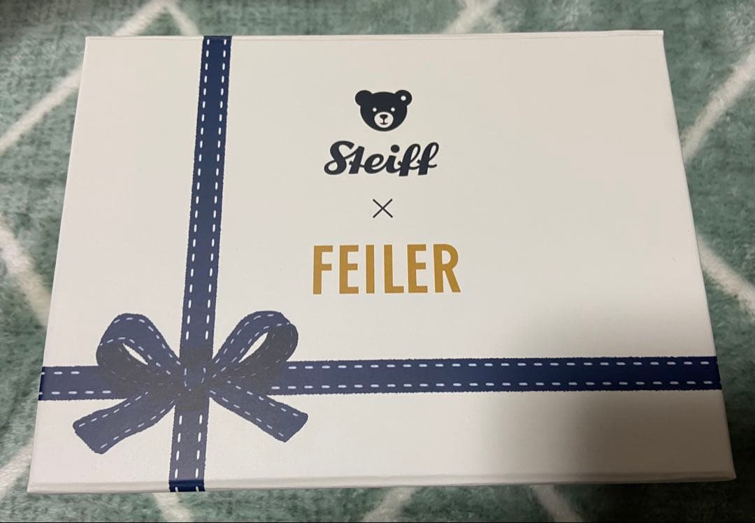 フェイラー　シュタイフコラボ　ハンカチ＆テディベアキーリングスセット★
