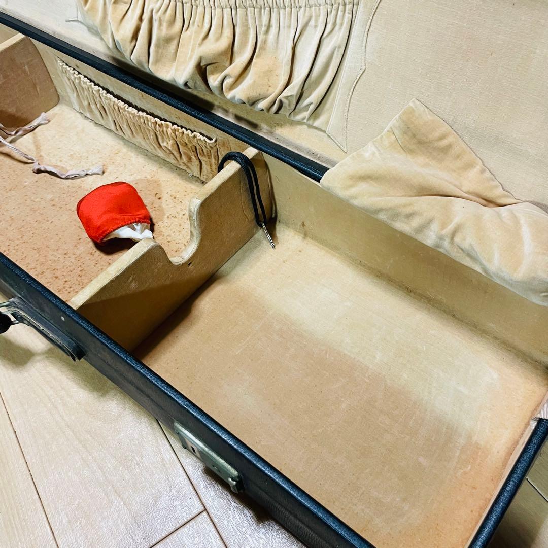 三味線 紅木　子持ち綾杉　金細 細棹　現状品