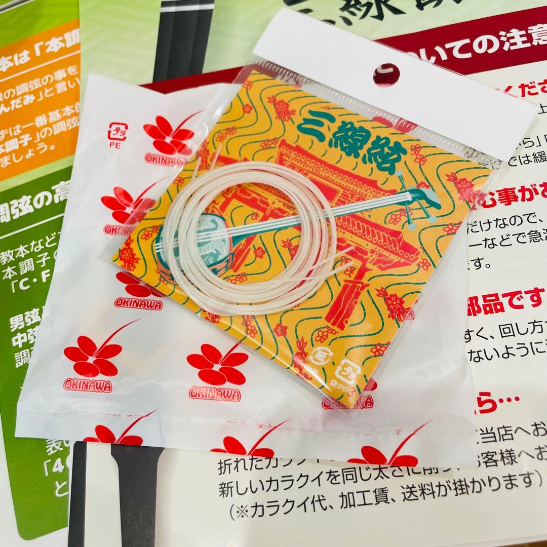 三線 沖縄 初心者セット 人工皮 ケース 爪 教本 set 三味線　送料込