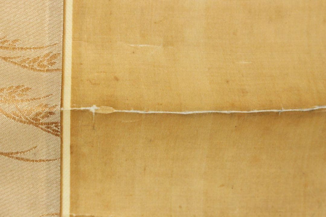 No5613 掛軸　狩野安信　人物図　絹本淡彩　日本画　大和絵　古画　送料無料