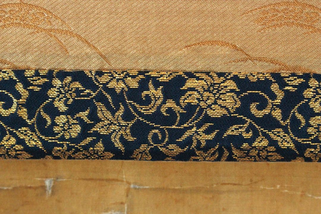 No5613 掛軸　狩野安信　人物図　絹本淡彩　日本画　大和絵　古画　送料無料