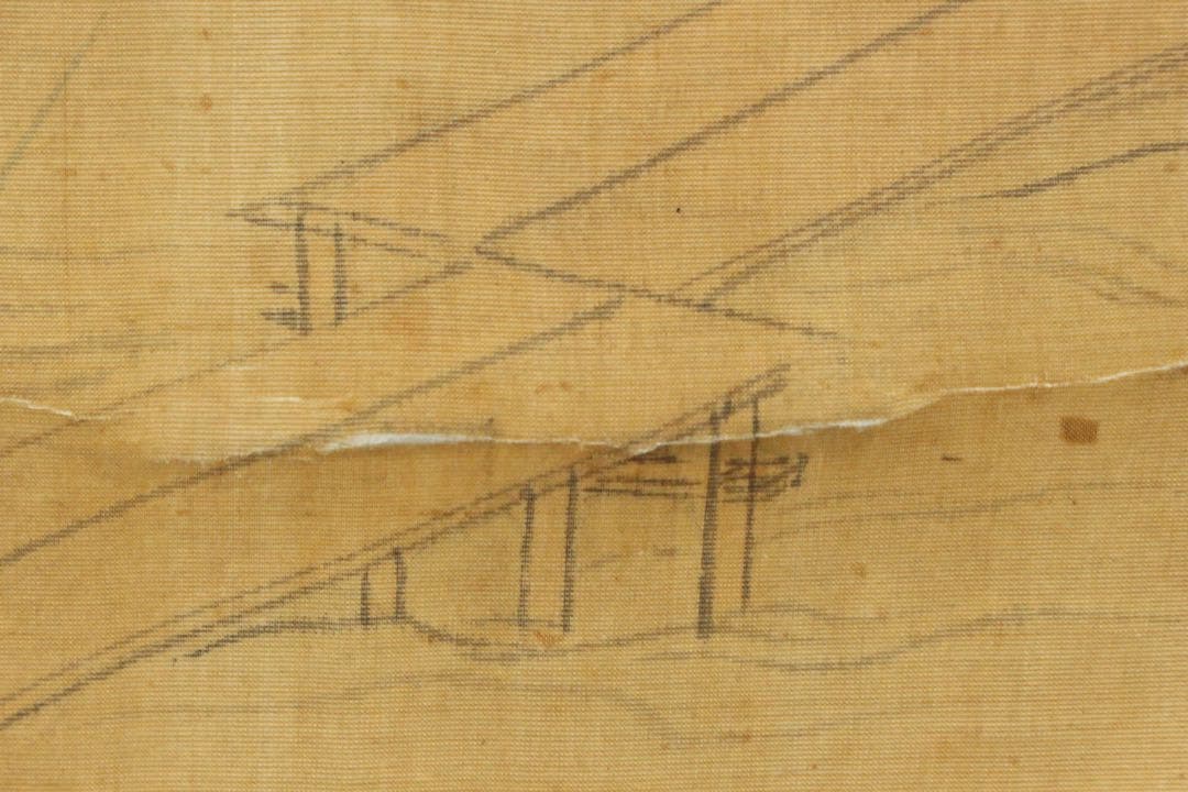 No5613 掛軸　狩野安信　人物図　絹本淡彩　日本画　大和絵　古画　送料無料