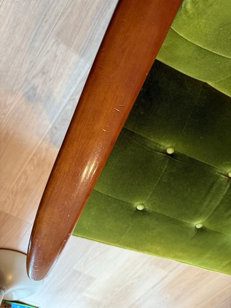 カリモク60 Kチェア ソファ 2人掛け モケットグリーン