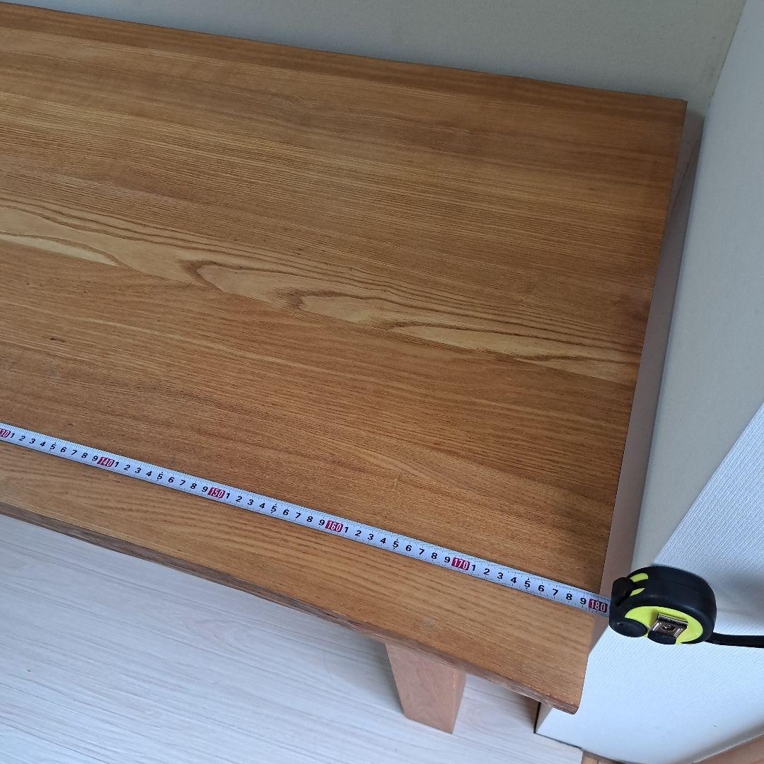 タモ たも 集成材 無垢材 長方形テーブル ナチュラルウッド