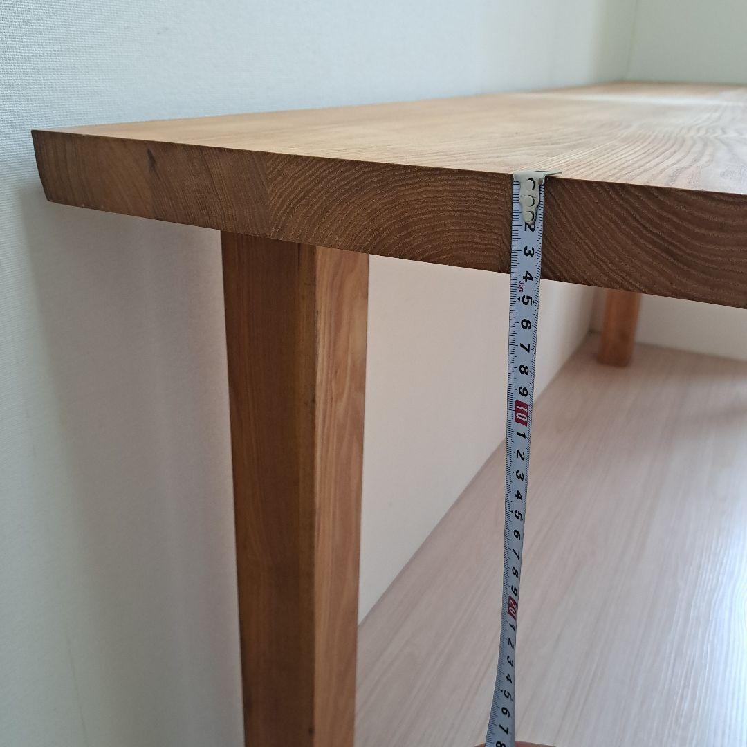 タモ たも 集成材 無垢材 長方形テーブル ナチュラルウッド