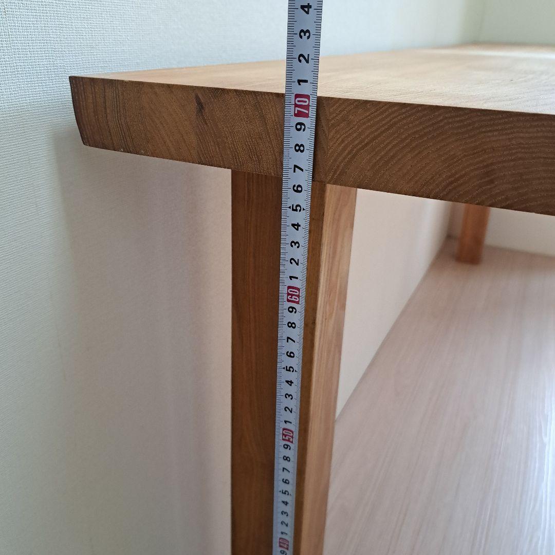 タモ たも 集成材 無垢材 長方形テーブル ナチュラルウッド