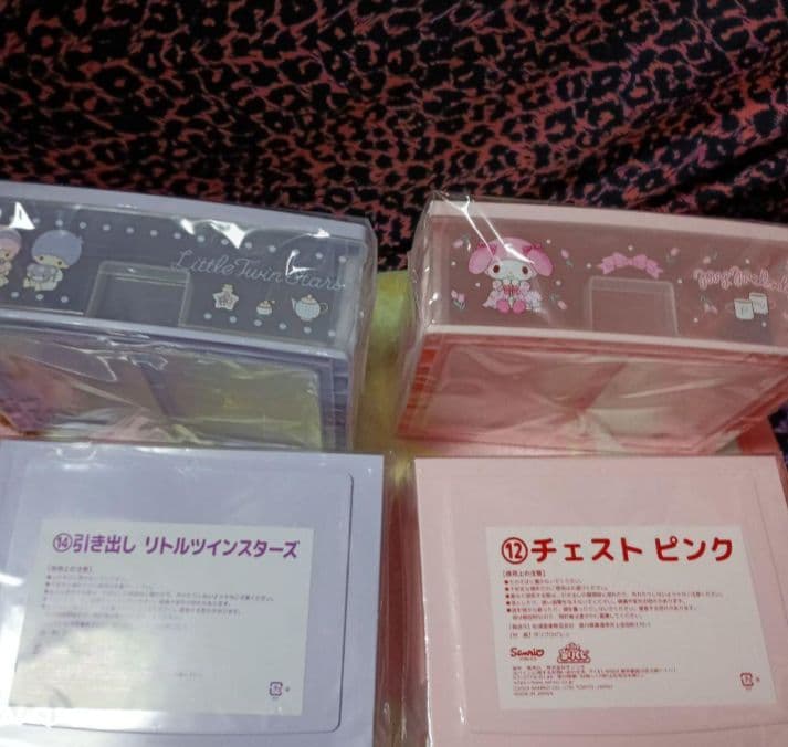 引き出しチェスト　マイメロディ②＆キキララ②セット　サンリオ当たりくじ