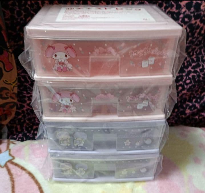 引き出しチェスト　マイメロディ②＆キキララ②セット　サンリオ当たりくじ