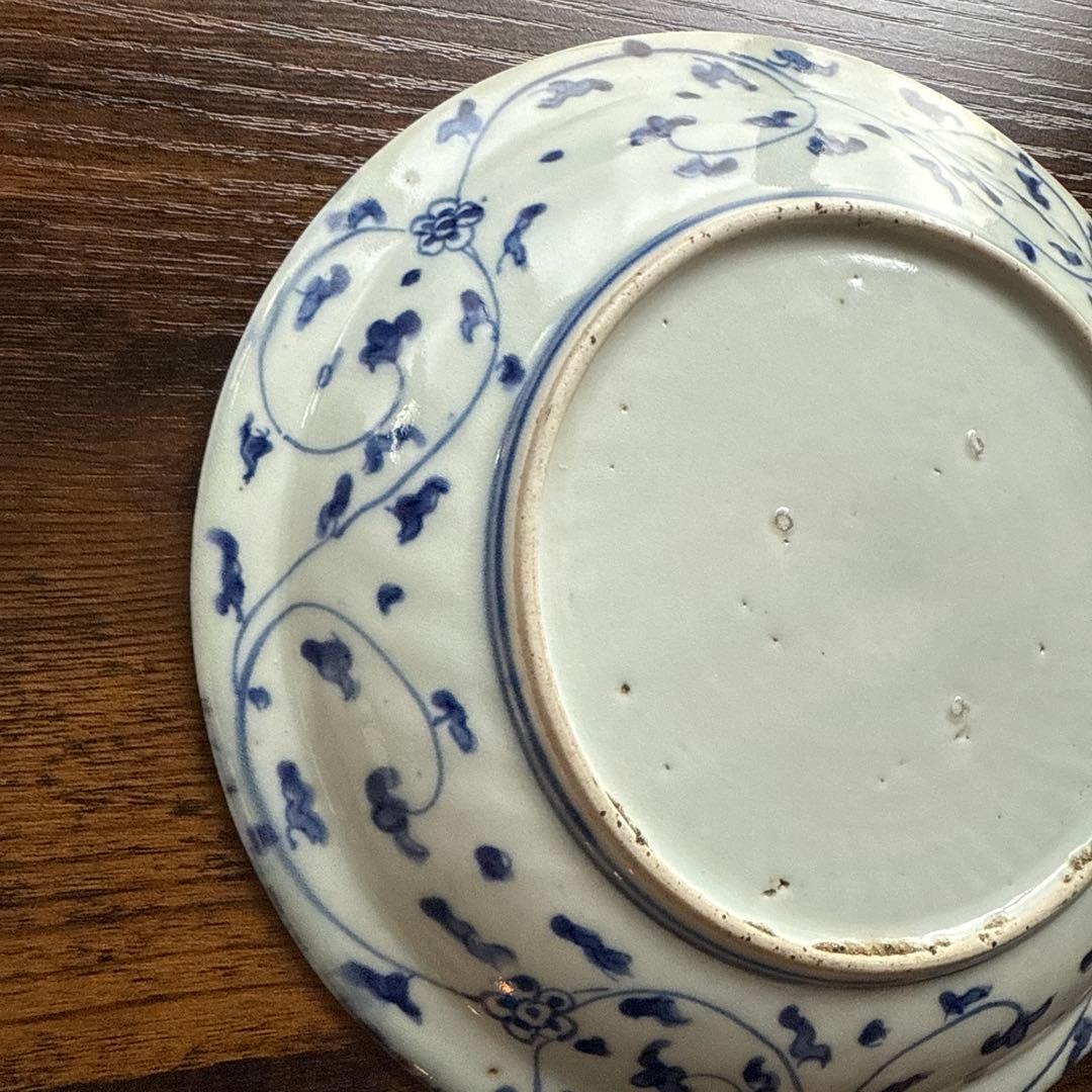 江戸時代、芙蓉手、古伊万里、七寸、コオロギ、上手物、即購入OK、すぐに匿名で発送