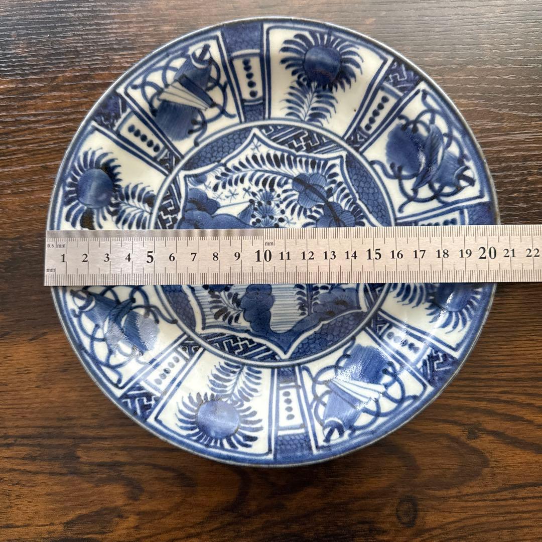 江戸時代、芙蓉手、古伊万里、七寸、コオロギ、上手物、即購入OK、すぐに匿名で発送