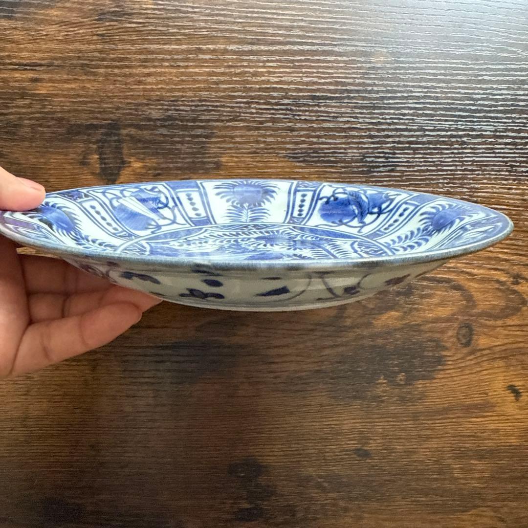 江戸時代、芙蓉手、古伊万里、七寸、コオロギ、上手物、即購入OK、すぐに匿名で発送