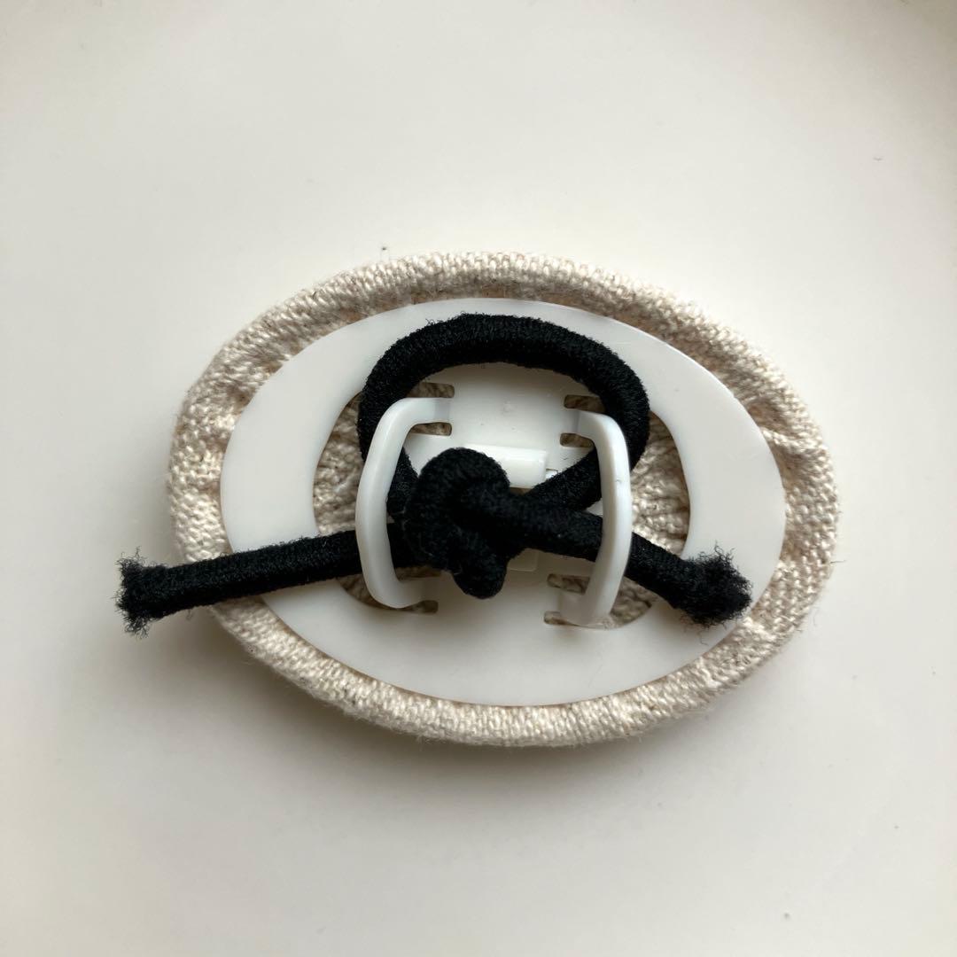 ハンドメイド　くるみボタン刺繍3点　ミッキー