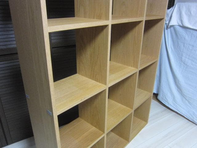 MUJI /無印良品　スタッキングシェルフセット・3列×5段・オーク材