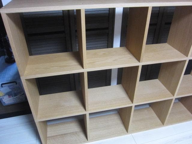 MUJI /無印良品　スタッキングシェルフセット・3列×5段・オーク材