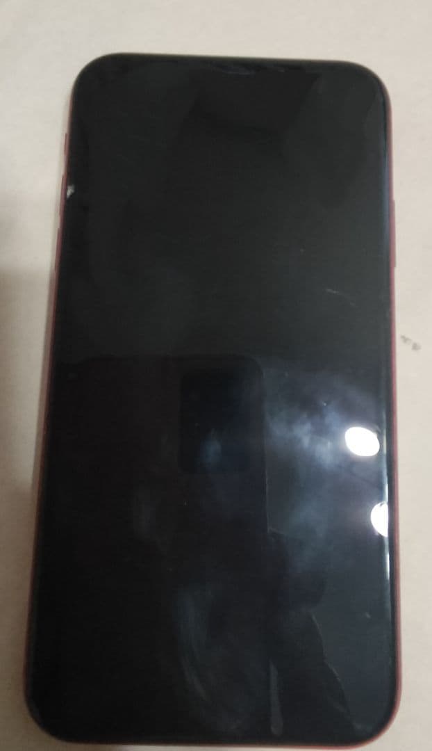 iPhoneXR NT062J/A 赤 64GB SIMロック有り 画面ヒビ割れ