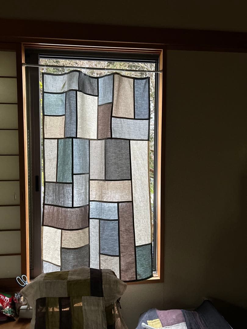 「淡色」コットンリネンポジャギ