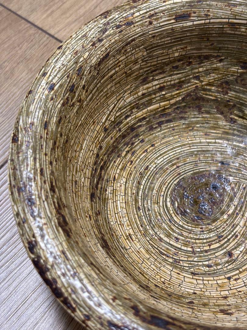 余宮隆 師:中里隆 刷毛目 大鉢 希少品 かいらぎ 梅花皮 中川自然坊 作家さん