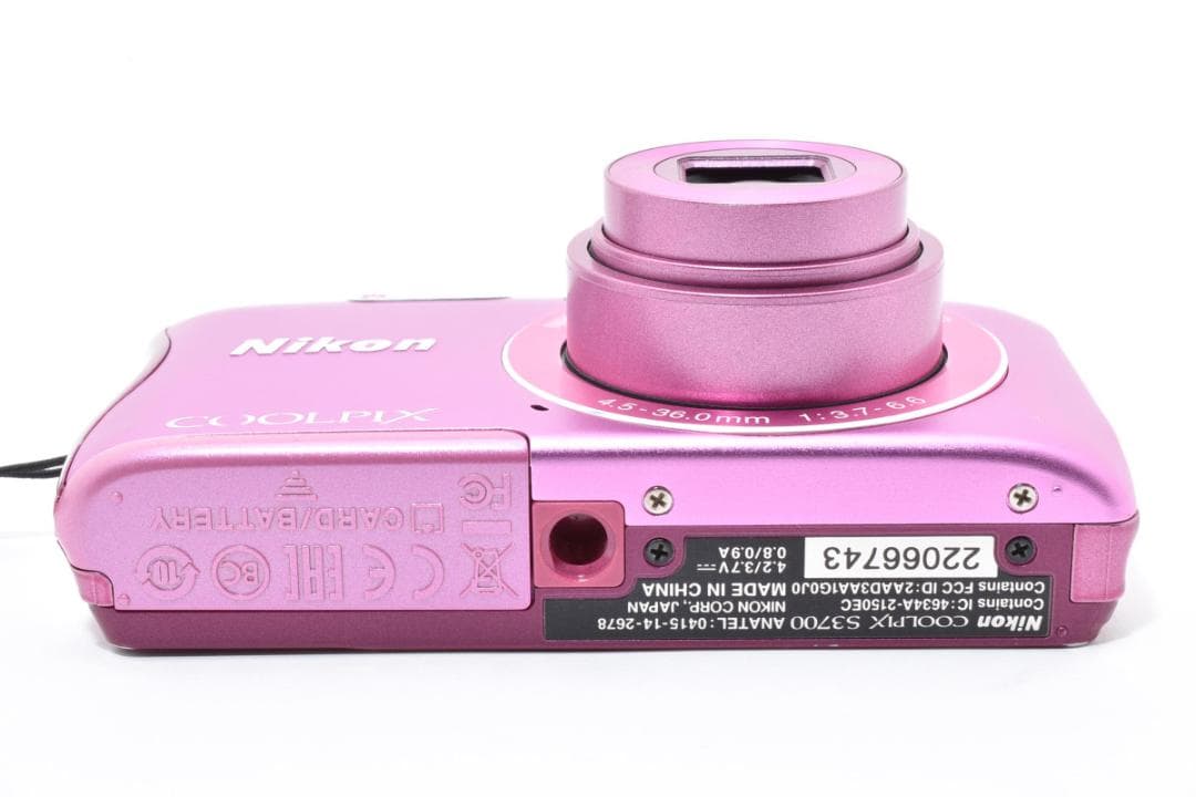 ニコン　Nikon COOLPIX S3700 ピンク《元箱付属・動作確認済み》