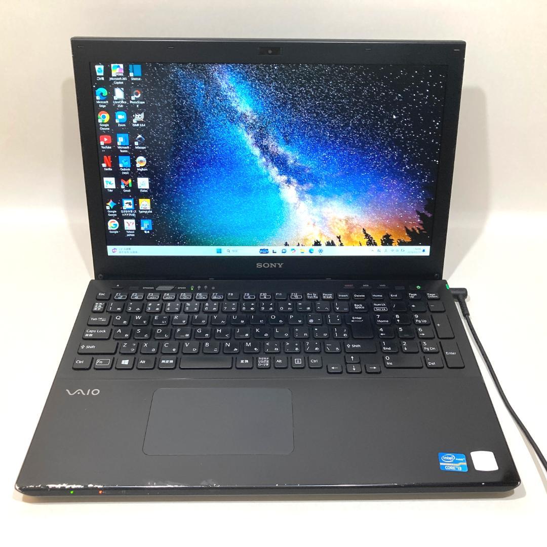 初心者✨快適・カメラ・DVD・大容量✨黒✨すぐ使えるノートパソコン◇T500-3