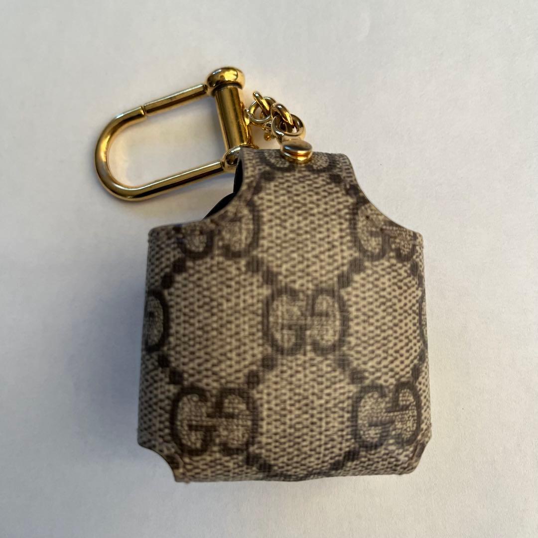 GUCCI AirPodsケース GGスプリーム オフィディア キーホルダー付
