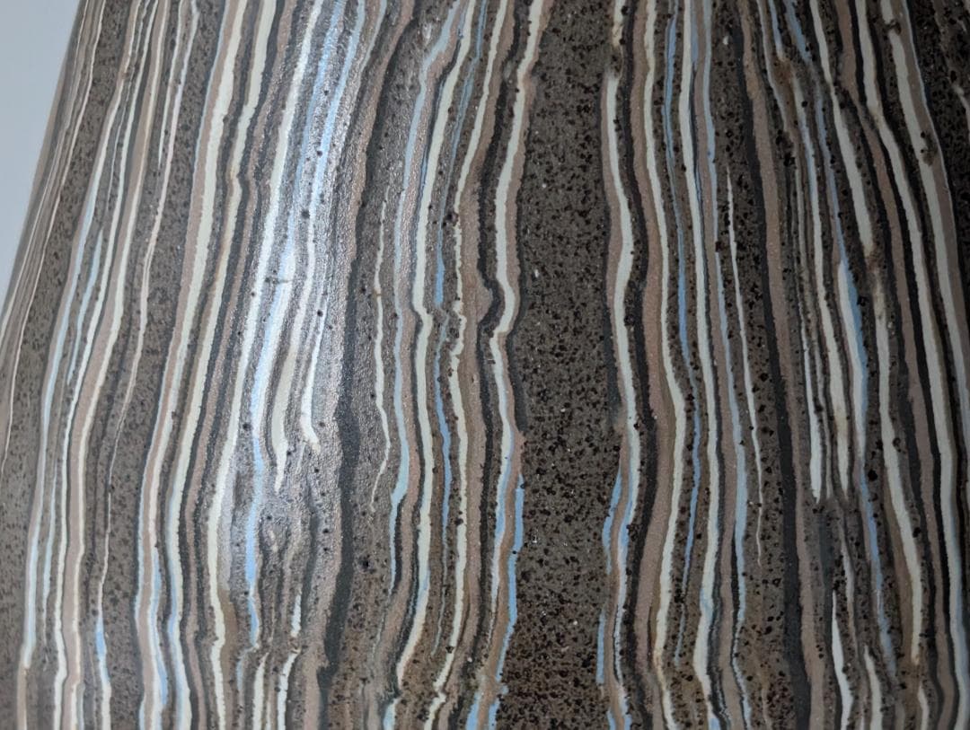 ビンテージ 大型 陶器 フラワーベース 大雪窯 二代目坂東豊光 花瓶 花入