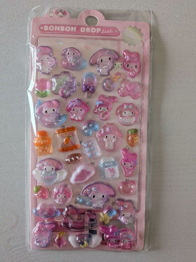 サンリオ　ボンボンドロップシール　8枚セット