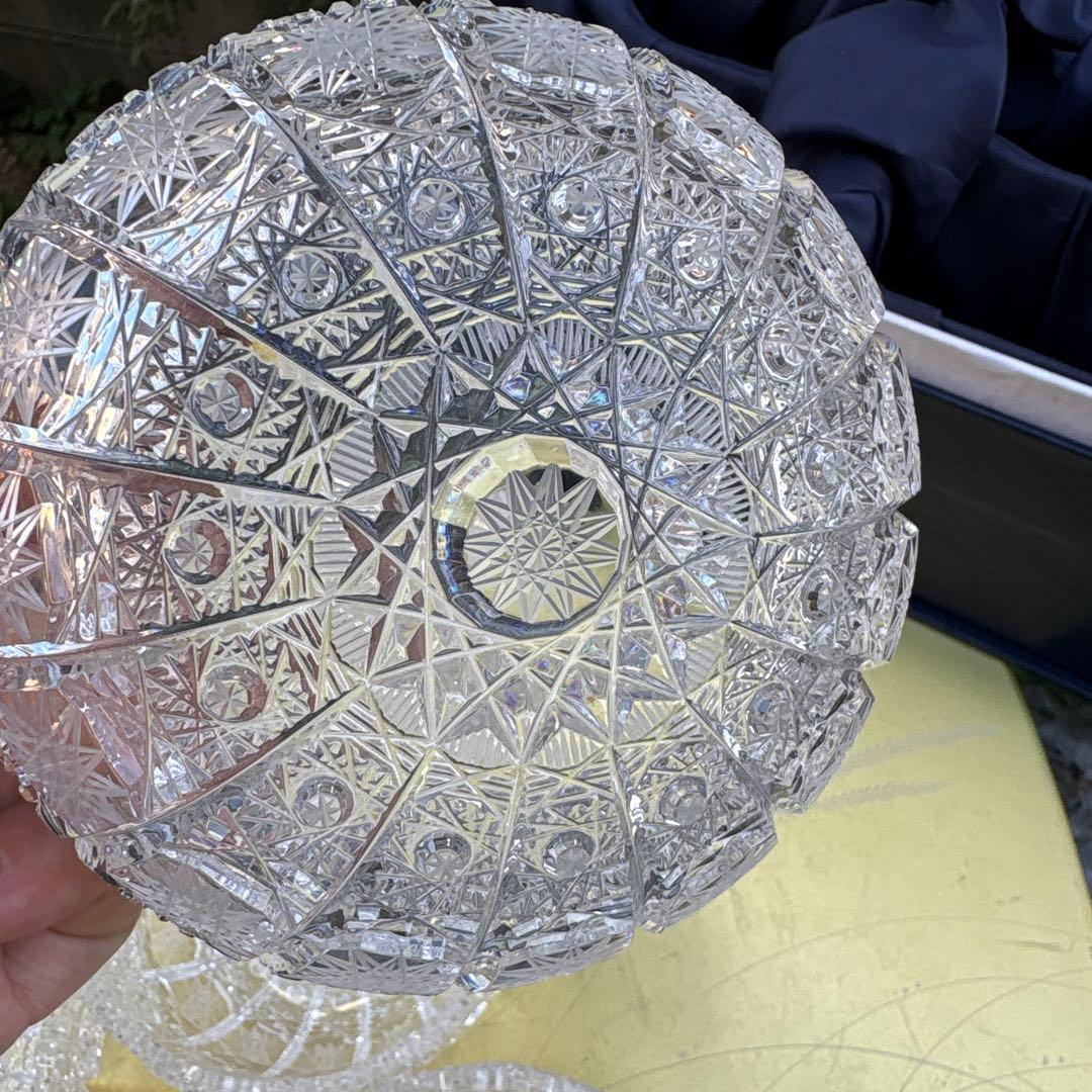 【高級】Kmec HANDCUT pbo24％LEADクリスタル中鉢6つ