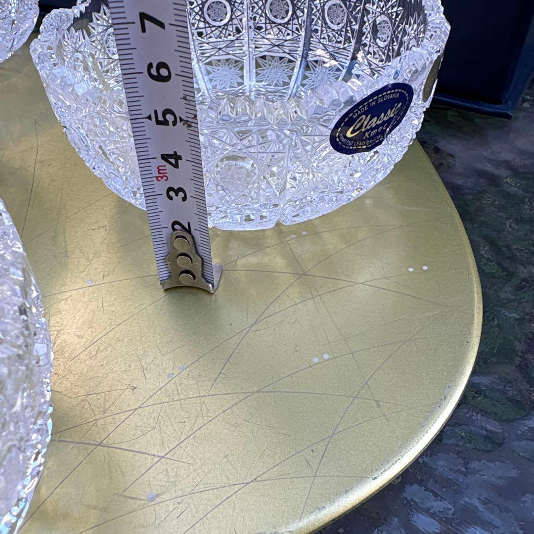 【高級】Kmec HANDCUT pbo24％LEADクリスタル中鉢6つ