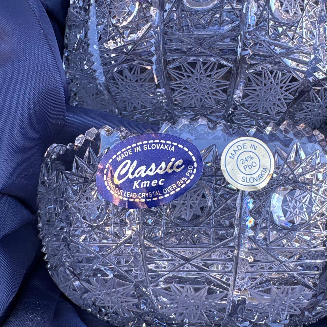 【高級】Kmec HANDCUT pbo24％LEADクリスタル中鉢6つ