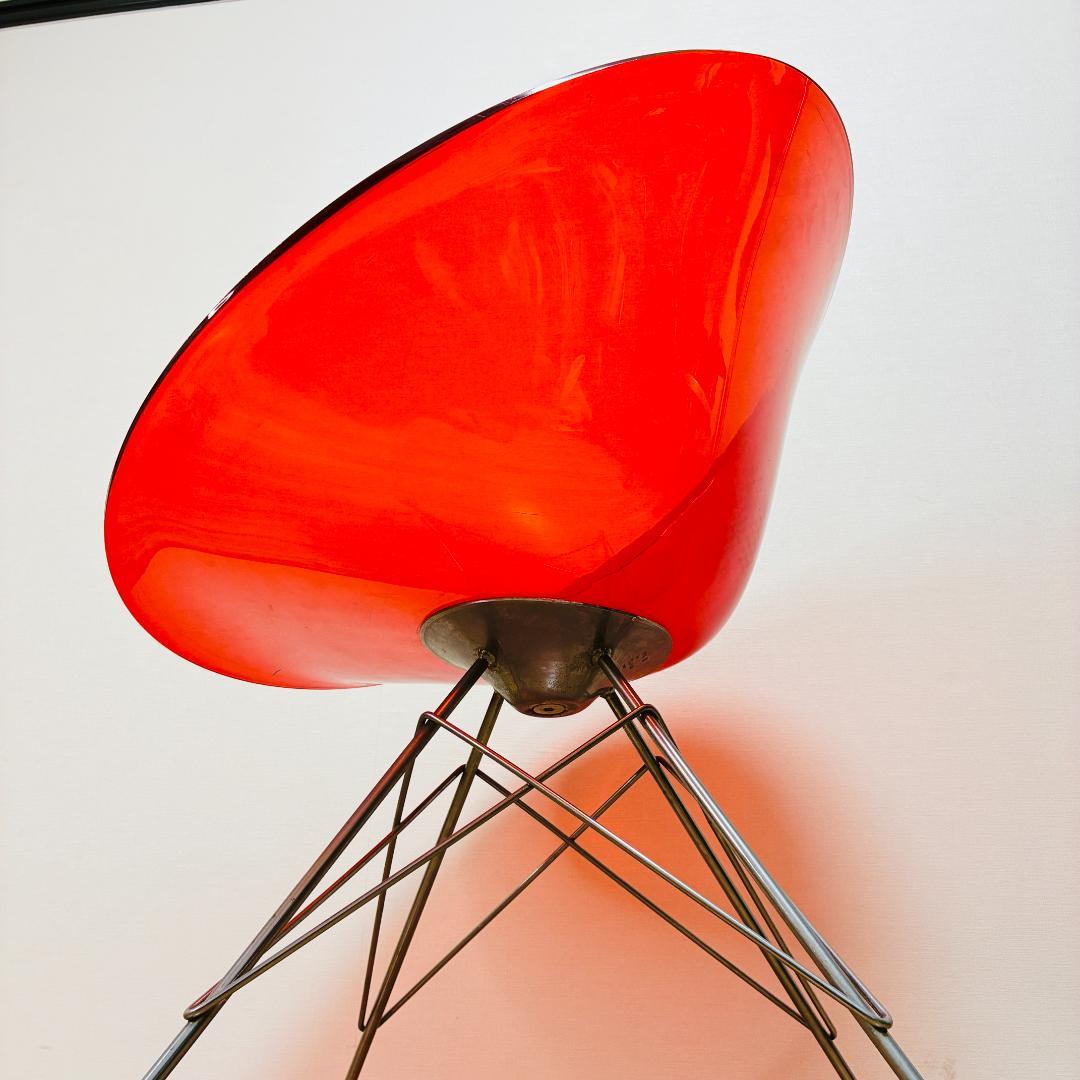 Kartell　カルテル　ERO S エロエス　クリアレッド　チェア　椅子