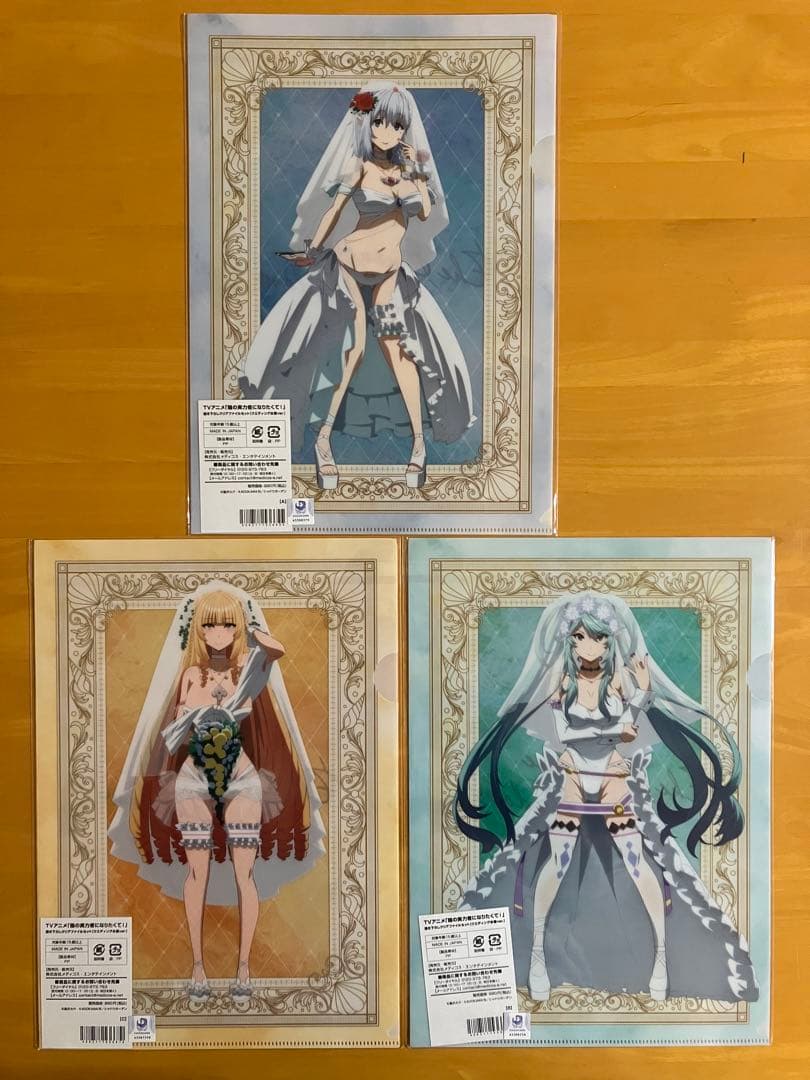 陰の実力者になりたくて A4クリアファイル 3点セット ウェディング水着