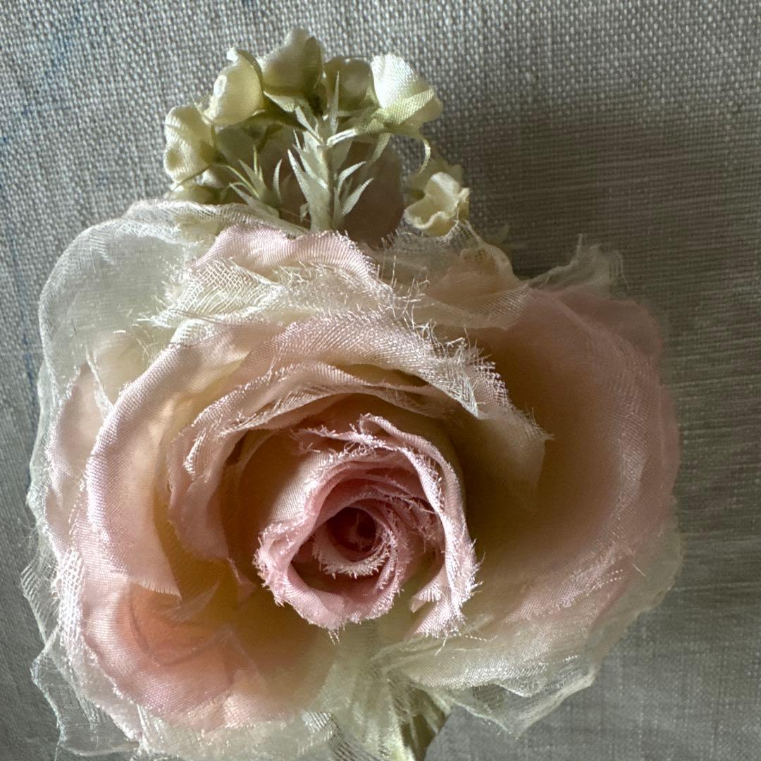 山上るい　布花　ばら　薔薇　白、ピンク手作り　可憐　美しい　未使用