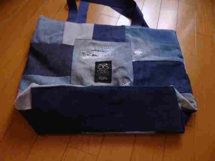 ★デニム　リメイク　トートバッグ②★