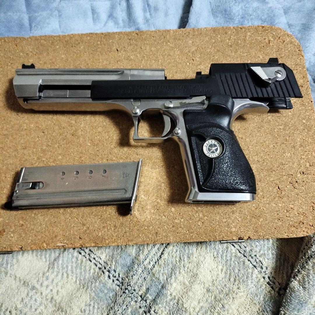 マルイ純正デザートイーグルレオン5インチカスタムシルバー/ブラック ハンドガン