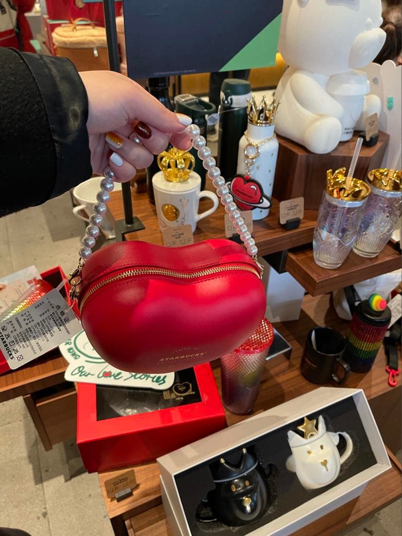 スターバックス ステンレスウォーターボトル ラブサーモスカップ+ラブバッグセット