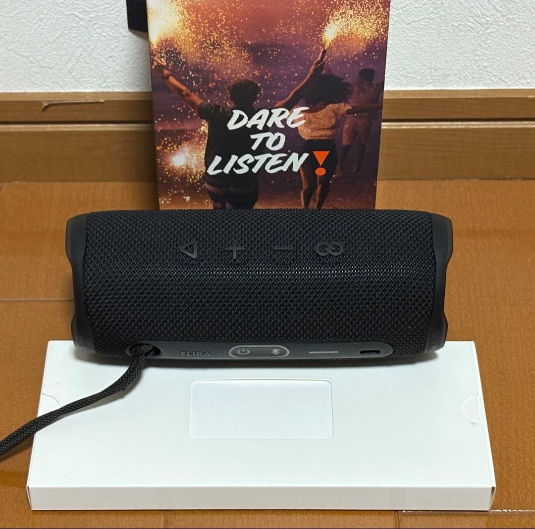 ささかまちゃん　JBL FLIP6 黒　ワイヤレススピーカー