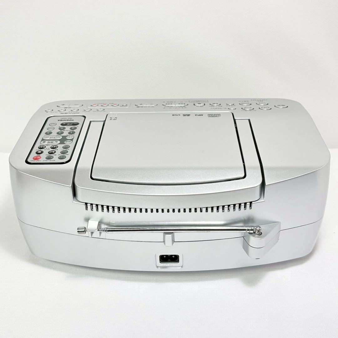 展示品 東芝 SD USB CDラジカセ シルバー リモコン付 TY-CDX91
