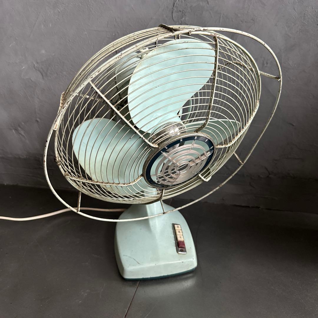 ヴィンテージ　三洋扇風機　サンヨー　通電確認済みとても可愛いカラー！