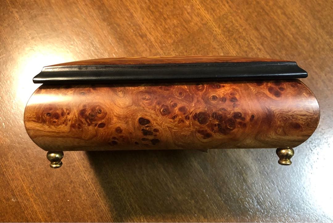 MAPSA マプサ オルゴール ジュエリーボックス  小物入れ  花梨木杢