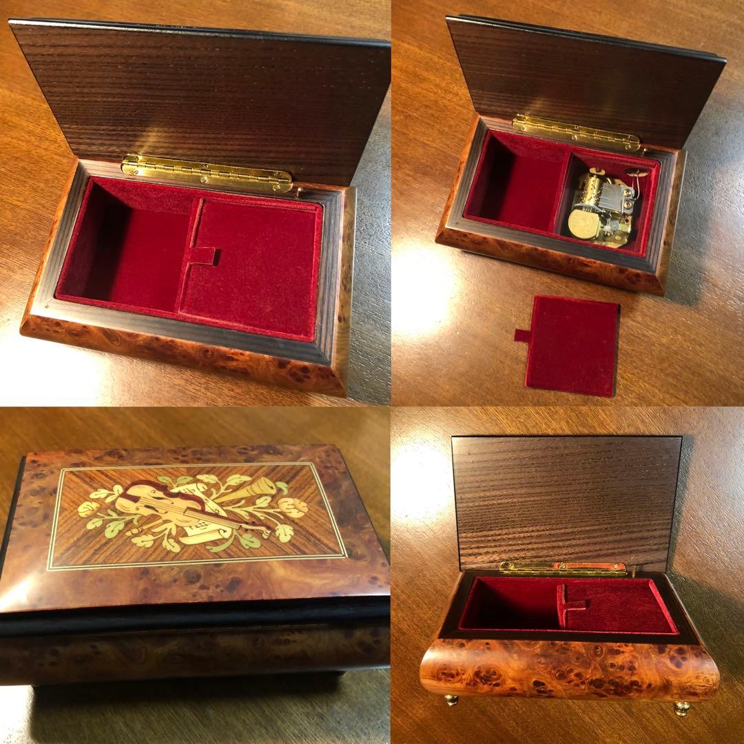 MAPSA マプサ オルゴール ジュエリーボックス  小物入れ  花梨木杢