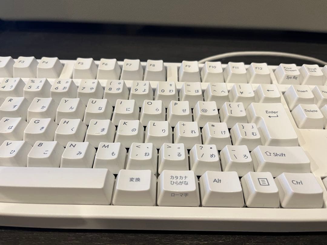 【訳あり】茶軸 メカニカル キーボード ホワイト 有線